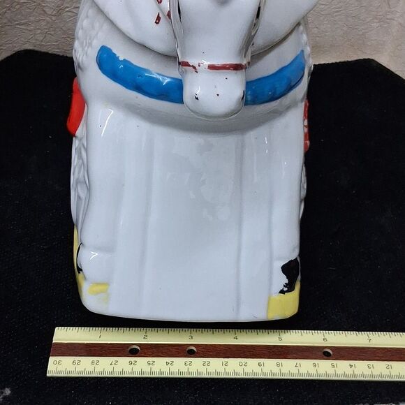 Vintage Mccoy Ceramic Rocking Horse Cookie Jar - Picture 9 of 9